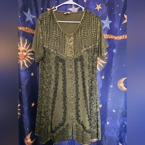 Magic Green Tunic Whimsigoth